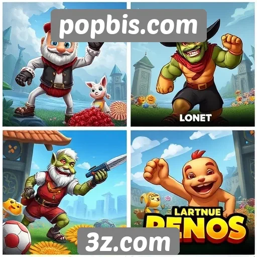 Comparativo entre jogos disponíveis no popbis.com