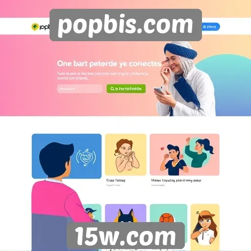 Interatividade e design no site popbis.com