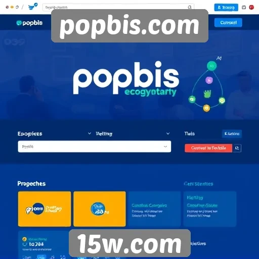 Interface do usuário em popbis.com é intuitiva